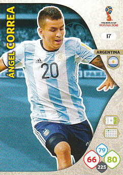 Angel Correa Argentina Panini 2018 World Cup #17